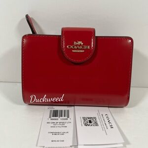 ‼️LAST One Coach Medium Corner Zip Wallet NWT